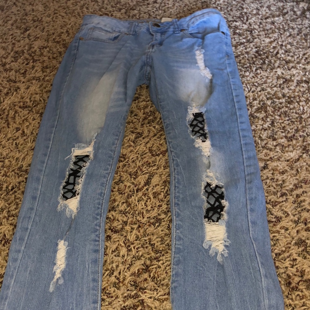 VIP JEANS SKINNY FISHNET JEANS